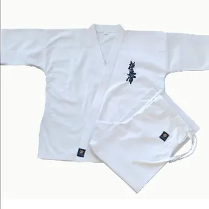 2023 martial art wear polyester-cotton Karate kyokushin Suit Kimono Karate Gi Uniforms kyokushin uniform