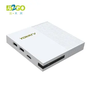 YOKATV x2 s905y2 G 16G Android TV Box 4 ipour/5G واي فاي مزدوج Android 11 ATV مجموعة التحديث الذكي OTA