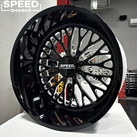 24x12 24x14 28x16 6x5.5 6x139.7 Velg 28 Inci 6 Lubang Model Deep Dish untuk Chevy Silverado 1500 Velg Custom Deep Lip 4x4 Monoblock