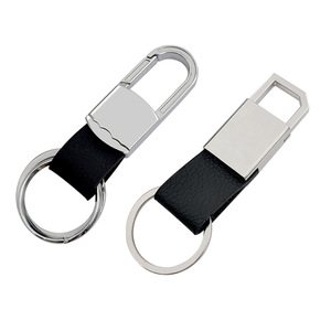Porte-clés en cuir de luxe personnalisé vierge de marque SNR, 85-92mm, imprimé en 1 ou 2 couleurs, pour promotion et affaires, prix usine, vente en gros - Product Image 2