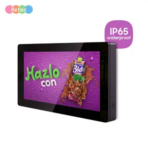 Pantalla de publicidad al aire libre de 43 pulgadas y 55 pulgadas, resistente al agua IP65, pantalla de vídeo de alto brillo para eventos, montaje en pared lcd