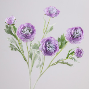 Flores Artificiales de Seda al por Mayor, con 3 Cabezas, para Decoración del Hogar, Sala de Estar, Venta Caliente, Decoración de Bodas - Product Image 3