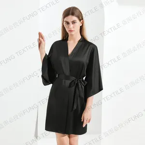 FUNG 6055 NEW Colors Arrival Solid Satin Robes Satin Bridesmaid Robes