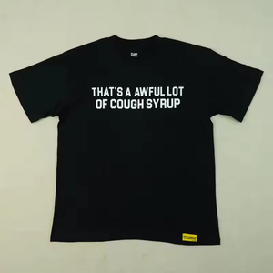 Herren-T-Shirts Y2K Streetwear Tee-Shirts Top-Qualität 100% Baumwolle 'THAT'S a AWFUL <span class=keywords><strong>LOT</strong></span> <span class=keywords><strong>of</strong></span> COUGH SYRUP' T-Shirts für Männer - Product Image 1