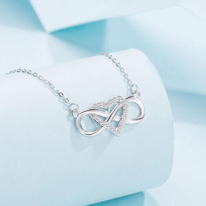 2025 amore infinito 925 ciondolo a forma di cuore in argento Sterling 8 lusso e Versatile per collana da donna - Product Image 2