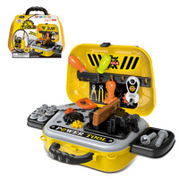 Jeu de simulation 2-en-1 : Kit d'outils de réparation en plastique DIY pour enfants, jouet éducatif de jeu de rôle, jeu de table d'intérieur pour enfants