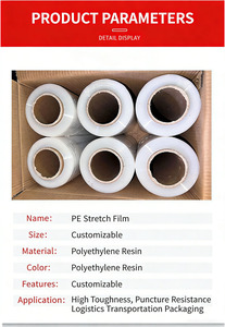 <span class=keywords><strong>Film</strong></span> étirable LLDPE pour palettes, qualité <span class=keywords><strong>alimentaire</strong></span>, haute transparence, 30 m de long, 50 cm de large, <span class=keywords><strong>rouleau</strong></span> de <span class=keywords><strong>film</strong></span> plastique/<span class=keywords><strong>film</strong></span> étirable - Product Image 6
