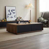 Console TV et table basse tout-en-un, unité murale mince pour maisons modernes et compactes, style minimaliste et rangement intelligent
