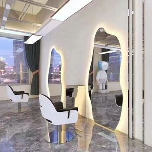 Miroir de <span class=keywords><strong>coiffeur</strong></span> mural ovale rond lumineux à écran tactile intelligent moderne <span class=keywords><strong>CF</strong></span> pour salle de bain - Product Image 6