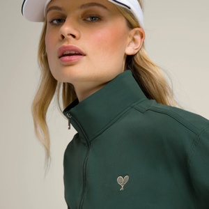 Camiseta de Tenis Personalizada de Secado Rápido, Transpirable, con Media Cremallera, Corte en A, Suave, Cintura Alta Elástica, Manga Larga, para Golf - Product Image 2