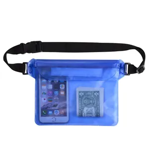 थोक कस्टम प्रिंट लोगो स्पोर्ट वॉटरप्रूफ फोन बैग स्विमिंग पीवीसी वॉटरप्रूफ पाउच ड्राई बैग