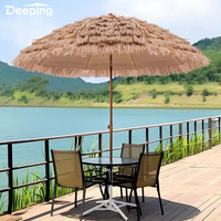 Parasols pour glamping parapluies d'extérieur jardin parasol de plage en paille résistant au vent