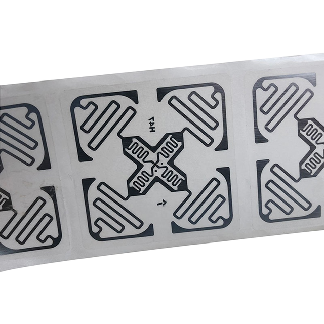 Impinj Monza 4QT H47 Uhf Passive Tags RFID 3D Antenna Square Tag RFID Label for Supply Chain Management Warehouse Long Range