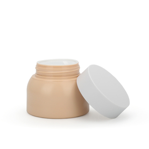 50g 100g tùy chỉnh màu Trống đôi tường tròn mờ mặt Kem đựng mỹ phẩm lọ nhựa thú cưng có nắp - Product Image 4