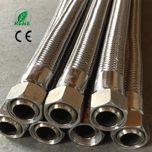 <span class=keywords><strong>Manguera</strong></span> Trenzada Corrugada de Acero Inoxidable 304 Personalizada de 1/2 a 1 Pulgada, Tubería Metálica Flexible con Extremos Roscados - Product Image 1