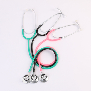 Meilleures ventes Bon marché Fournitures médicales Stéthoscope <span class=keywords><strong>à</strong></span> double tête Stéthoscope pour adultes Vente en gros Stéthoscope de médecin de différentes couleurs - Product Image 1