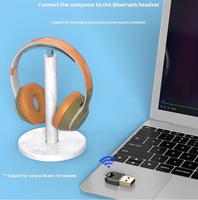 Adaptador USB 5.0 para Computadora Portátil, Inalámbrico Externo para Transmisor y Receptor, para Escuchar Música Inalámbrica y Compartir Archivos