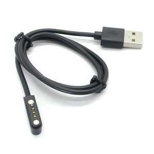 Dongguan fábrica personalizada <span class=keywords><strong>4</strong></span> magnético POGO pin cable conector reloj inteligente cable de carga rápida <span class=keywords><strong>cargador</strong></span> de cable de datos USB magnético - Product Image 2