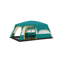 Tente de camping de luxe grande capacité pour 3-4 personnes, toutes saisons, une chambre et un salon, imperméable 2000-3000mm, livraison bientôt en stock