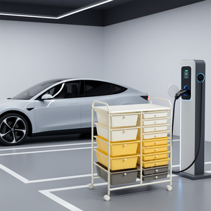 Carrito de almacenamiento Db para vehículos de nueva energía con cajones y ruedas, carrito organizador multifuncional - Product Image 2
