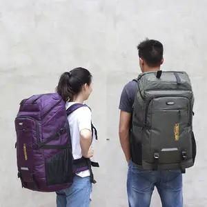 M2330 사용자 정의 도매 Bolso De Viaje 80L 대용량 야외 하이킹 수하물 컴퓨터 가방 더플 수하물 여행 배낭 가방