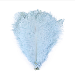 Plumes d'autruche teintées en gros, 20-25 cm, blanches <span class=keywords><strong>et</strong></span> noires, pour centres de table de mariage - Product Image 2