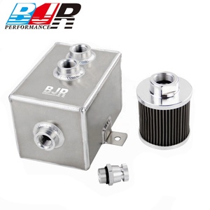 Bjr อะไหล่<span class=keywords><strong>รถ</strong></span>แข่งสากล breathertank 1L 2L อลูมิเนียมจับน้ำมันกระป๋อง - Product Image 4