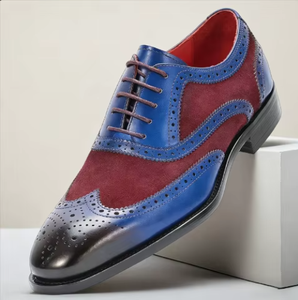 Chaussures habillées en cuir de vachette pour hommes, style brogue, pour mariage, affaires, grandes tailles, respirantes, de luxe, mode, vente en gros, chaussures formelles, usage quotidien, bureau - Product Image 4