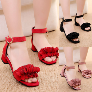 Sandali da principessa per bambini di moda <span class=keywords><strong>scarpe</strong></span> di cristallo di cenerentola per bambini ragazze tacchi alti - Product Image 3
