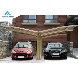 Couverture de toit en aluminium Riparo pour abri de voiture, tente de garage à 2 poteaux pour le <span class=keywords><strong>camping</strong></span>, cadre en métal, nature - Product Image 2