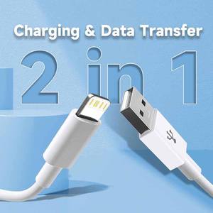 Câble de charge rapide USB A vers USB A pour <span class=keywords><strong>iPhone</strong></span> 14 13 12 Pro Max iPad, câble de données USB A vers iOS, accessoires de <span class=keywords><strong>chargeur</strong></span> 1M 2M - Product Image 2