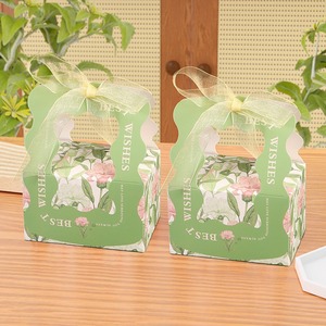 Món Quà Sang Trọng Thực Phẩm Bánh Quy Sô Cô La Macaron Đóng Gói Hộp Ngọt Ngào Cookie Donut Nướng Bao Bì Hộp Giấy Với Xử Lý Và Ribbon - Product Image 1