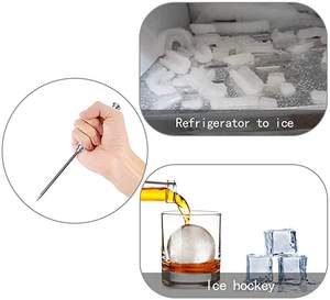 Nouveauté : Accessoires de bar 8,5 pouces, manche en <span class=keywords><strong>bois</strong></span> de couleur naturelle, acier inoxydable <span class=keywords><strong>pour</strong></span> Pabst Nikka Taketsuru Nikka Yoichi (Allemagne) - Product Image 5