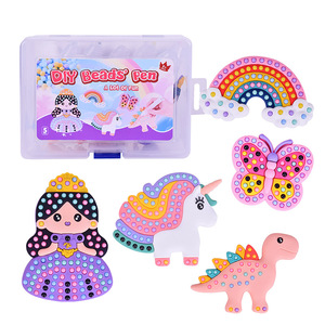 High Quality <b>DIY</b> Diamond Painting <b>Kit</b> for Children Handpainted Cartoon Silicone Mold Puzzle Toy with Beads Pen - Product Image 2