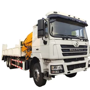 Heißer Verkauf neue chinesische Marke 6x4 Shacman 10 Wheels Cargo Truck mit Kran zum Verkauf montiert