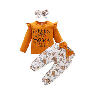 Conjuntos de Ropa para Bebés Recién Nacidos, Primavera, Manga Larga, Tejido de Punto, Algodón, Mameluco para Bebés, Conjuntos de Ropa para Niñas, Boutique de Ropa para Bebés - Product Image 1