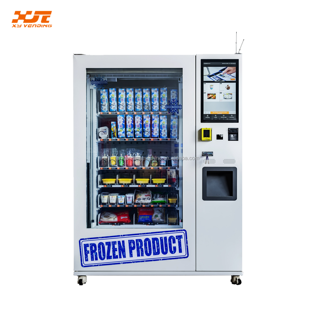 XY ODM/OEM Stainless Steel Touchscreen SDK-enabled Frozen Food Ice Cream & Yogurt Vending Machine