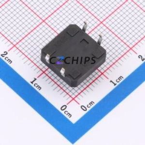 TC-1103-C-G Tactile Switch Through hole Component THT-4P,12x12mm Switch Single Pole Single Throw Round Button 2.6N Through Hole - Product Image 2