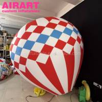 Ballon gonflable rouge avec base mobile intégrée, ballon gonflable imprimé flocon de neige, ballon décoratif de Noël gonflable