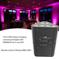 Projecteurs LED ABS 18W RGBWA avec contrôle DMX sans fil pour éclairage de scène de bar KTV