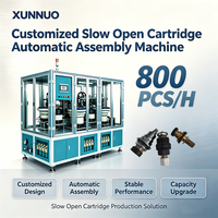 Machine de fabrication de cartouches de robinets XUNNUO à ouverture lente automatique, contrôlée par PLC, moteur 3.0KW 380V, 800 pièces par heure, certifiée CE