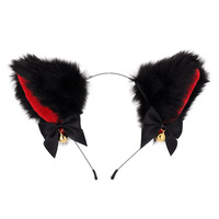 Petite cloche chat oreille bandeau Halloween jeu de rôle Cosplay accessoires de fête en peluche chat renard oreille dessin animé bandeau