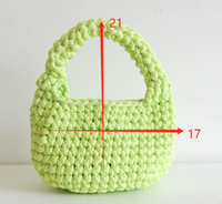 Tas Selempang Rajut Warna Solid Gaya Pastoral Musim Panas, Tas Tangan Poliester Buatan Tangan, Tas Wanita Trendi Warna Cerah, Bordir Rumbai, Model Bucket