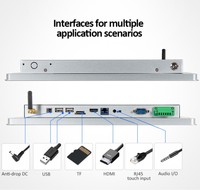 Ordinateur tout-en-un Android 10,1 pouces avec caméra HD, lecteur de carte NFC RFID, écran tactile capacitif, PC industriel