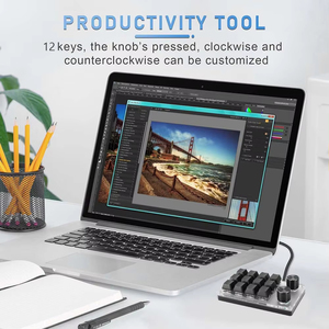 12键<span class=keywords><strong>2</strong></span>旋钮编程宏定制旋钮键盘蓝牙兼容/有线RGB热插拔机械游戏键盘 - Product Image 6