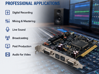 Kartu Audio PCI RME HDSP 9632 Hammerfall DSP Bekas 24Bit 192kHz Kartu Suara Studio Profesional