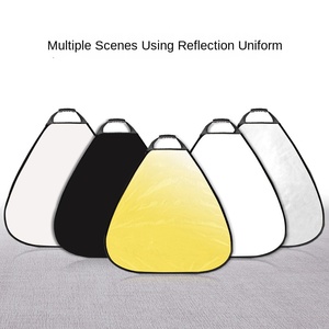 Réflecteur triangulaire photographique de 80 cm, plaque de recharge de 100 cm, plaque pliable portable et flexible, support de lumière, fabriqué en Chine - Product Image 2