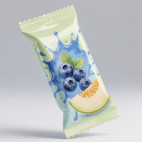 Sacs d'emballage personnalisés pour bâtonnets glacés, rouleaux de film plastique pour produits surgelés, sacs alimentaires thermoscellables pour glaces et bâtonnets glacés