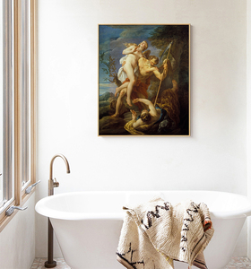 Pinturas al óleo desnudas de dama y hombre sexy sobre lienzo decoración de arte de pared de dormitorio impresa moderna - Product Image 3