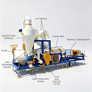 Nettoyeur de graines robuste pour millet, <span class=keywords><strong>sarrasin</strong></span>, teff – Machine commerciale de séparation et de nettoyage des grains et semences – Nettoyeur de millet - Product Image 1